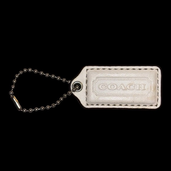 Coach | Medium White Leather Hangtag | Soho Collection | Authentic Accessory - Picture 1 of 2